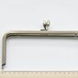 20cm Purse Frame Vintage Flower Kisslock Brushed Brass Bag Hanger With Screws 20cm x 8.5cm ( 8"" x
