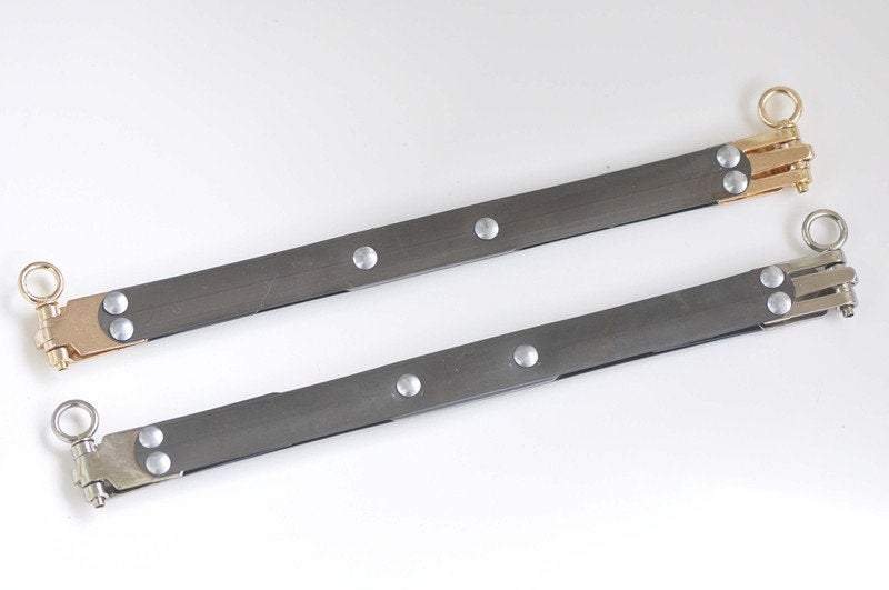 20cm Retro Metal Purse Frame Flex Internal Purse Frame Gold End