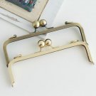 20cm x 6cm  ( 8"" x 2 1/2"") Purse Frame Big Kisslock With Screws Bronze