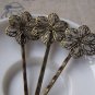 20mm Flower Pad Bobby Pin Hair Stick Clip  Set of 10 A1923