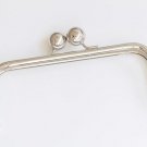 22cm (8"") Purse Frame With Large Kisslock Glue-In Style Closure Frame Bronze Silver And Gunmetal Bl