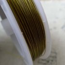 245ft (75m) of  Antique Bronze Steel Wire 26gauge A6548