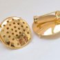 24K Gold Convex Back Pin Brooch Prong Perforated Sieve Bezel Blank Match 18mm Cabochon Set of 5 A869