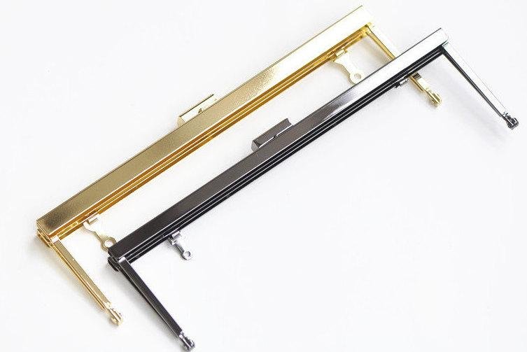 24cm (9"")Retro Purse Frame Large Handle Purse Frame With Screws Two Colors Available 24 x 7.5cm ( 9