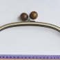 25cm (10"") Retro Metal Purse Frame /Handle Purse Frame Silver And Bronze 25cmx9cm red
