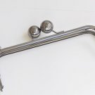 25cm (10"") Retro Metal Purse Frame Glue-In Handle Purse Frame Silver, Bronze, Gunmetal Black 25cm x