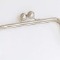 25cm (10"") Retro Metal Purse Frame Glue-In Handle Purse Frame Silver, Bronze, Gunmetal Black 25cm x