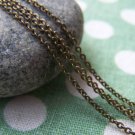 2mm Oval Chain Antique Bronze Brass Cable Chain A4015