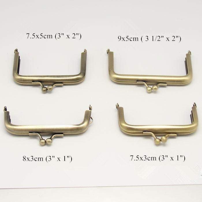 3"" Bronze Handle Purse Frame Mini Bag Purse Frame 7.5x5cm (3"" x 2"")