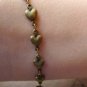 3.3 ft Antique Brass Heart Link Chain  5.5x10mm A5554