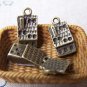 10 pcs of Antique Bronze 3D House Charms 9x15mm A2730