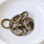 30 pcs Antique Bronze Round Loop Ring Spacer Beads 15mm A8851