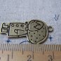 10 pcs of Antique Bronze Flat Red Cap Girl Charms 18x28mm A1659