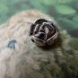 30 pcs Antique Silver Plum Flower Rondelle Beads A7240
