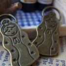 10 pcs of Antique Bronze Princess Girl Charms 13x30mm A712