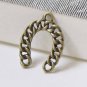 20 pcs Antique Bronze Horseshoe Connector Charms Pendants A1295