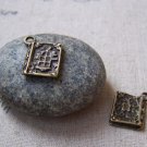 20 pcs of Antique Bronze Classic Book Charms 12x14mm A5067