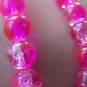 31 inches Strand (100 pcs)  Red Color Crackle Glass Beads 8mm A3908