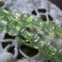 31 inches Strand (140 pcs) Green Crackle Glass Beads 8mm