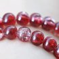 31 inches Strand (80 pcs) Red Color Crackle Glass Beads 8mm A3914