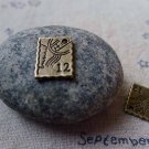 20 pcs of Antique Bronze Stamp Charms Double Sided 10x13mm A5555