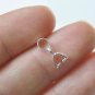 2 pcs 925 Solid Sterling Silver Pinch Bail Pendant Holder Large / Sterling Silver