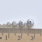 925 Sterling Silver Seamless Round Beads Smooth Spacer Beads 2mm-7mm 4pcs 6mm Beads / Platinum