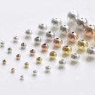 925 Sterling Silver Seamless Round Beads Smooth Spacer Beads 2mm-7mm 4pcs 6mm Beads / Polished 925 S