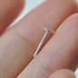 8 pcs 925 Sterling Silver Flat Pad Earring Stud Post Findings 4mm / Rose Gold