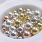 925 Sterling Silver Seamless Round Beads Smooth Spacer Beads 2mm-7mm 2pcs 7mm Beads / Gold