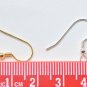 4 pcs (2 Pairs) Solid 925 Sterling Silver Ball Earring Hook Earwires Findings 0.65mm (23 Gauge) / Go