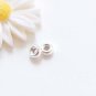 4 pcs 925 Solid Sterling Silver Rondelle Seamless Round Spacer Beads Size 3-7mm 5mm / Polished 925 S