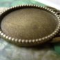 4 pcs Antique Bronze Hair Clips 18x25mm Cabochon  Bezel A6913