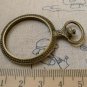 4 pcs Pocket Watch Frame Antique Bronze Round Pendants A6306