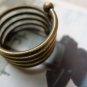 4 pcs of Antique Bronze Spring Ring Findings 19mm A6386