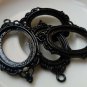 5 pcs Black Pendants Tray Base 18x25mm Cabochon A5552