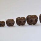 5 pcs Brown Dog Nose Amgiurumi Safety Nose Come With Washers 6*8 No.10289