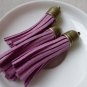 5 pcs Faux Suede Fuchsia Leather Tassel A6648