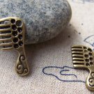 10 pcs of Antique Bronze Comb Charms 10x22mm A1410