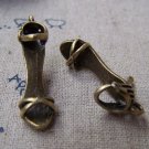 10 pcs of Antique Bronze High Heel Sandals Charms 16x28mm A3279
