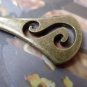 5 pcs of Antique Bronze Filigree Hook Bookmark Charms 19x129mm A6670
