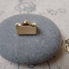 50 pcs Rose Gold Ribbon End Clamps Fasteners Clasps 10mm A7288