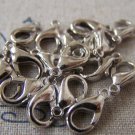 50 pcs Silvery Gray Nickel Tone Lobster Clasp 12mm A4137