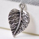 10 pcs Antique Silver Tree Leaf Leaves Charms 13x21mm A5384