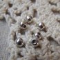 50 pcs of Antique Silver Smooth Round Spacer Beads 4mm A5708