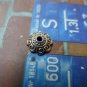 50 pcs of Antique Silver Textured Coil Flower Bead Caps 8mm A5579