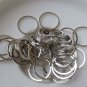 50 pcs of Platinum THICK Brass Seamless Rings 14mm 19gauge A7235