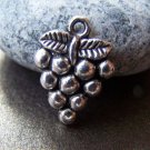 10 pcs of Antique Silver Grape Charms Pendants  14x19mm A5393