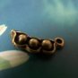 20 pcs Antique Bronze Pea Pod Charms Pendants 7x16mm A354