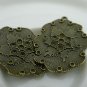 6 pcs Antique Bronze Lotus Leaf Pendants Charms 25x33mm A5991